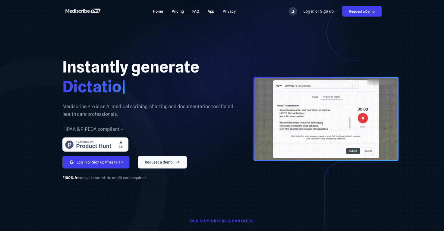 MediScribe Pro screenshot