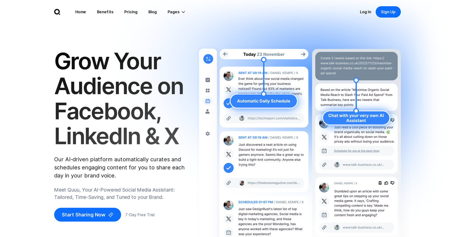 Quuu screenshot