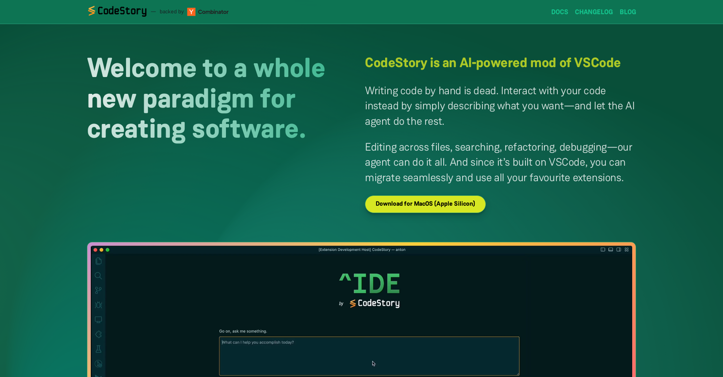 CodeStory screenshot