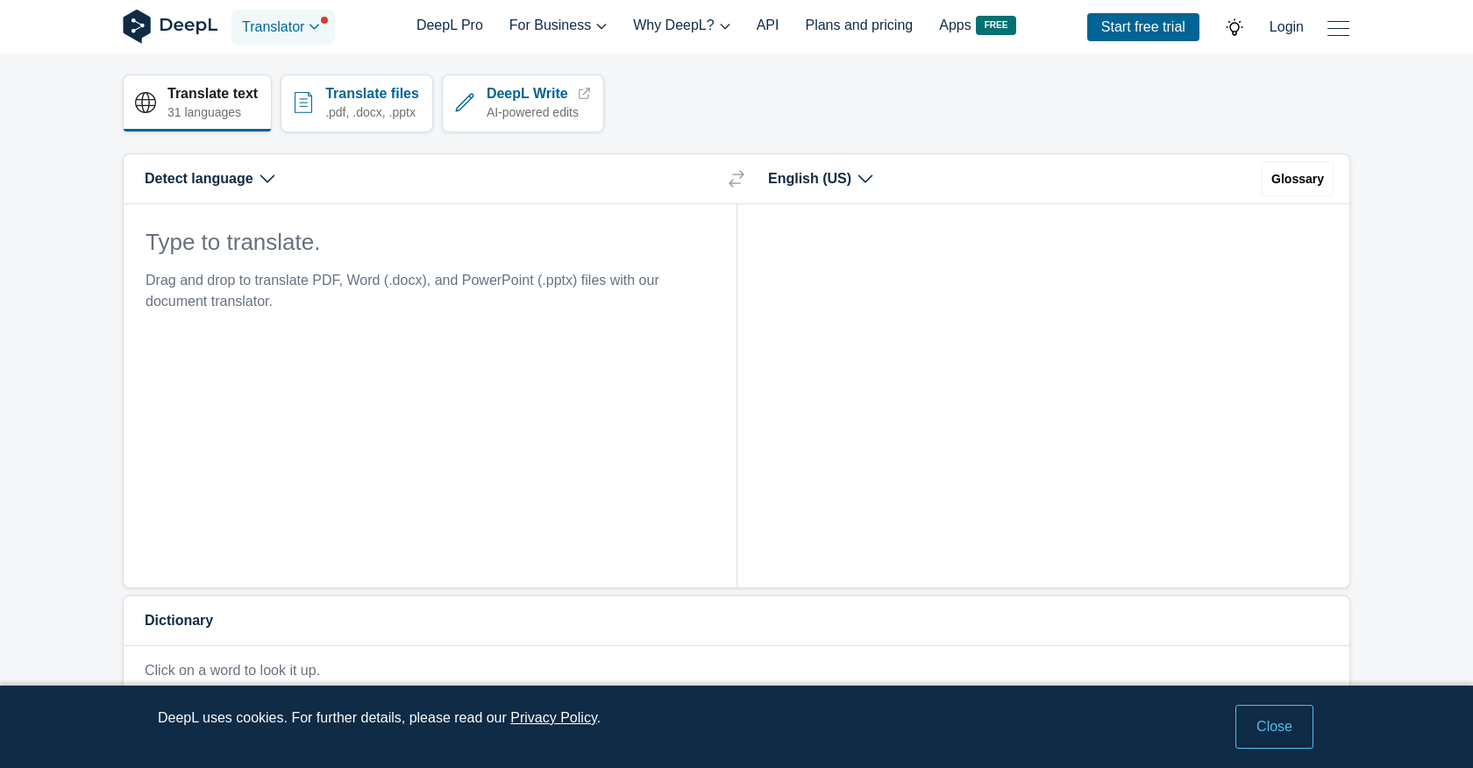 DeepL screenshot