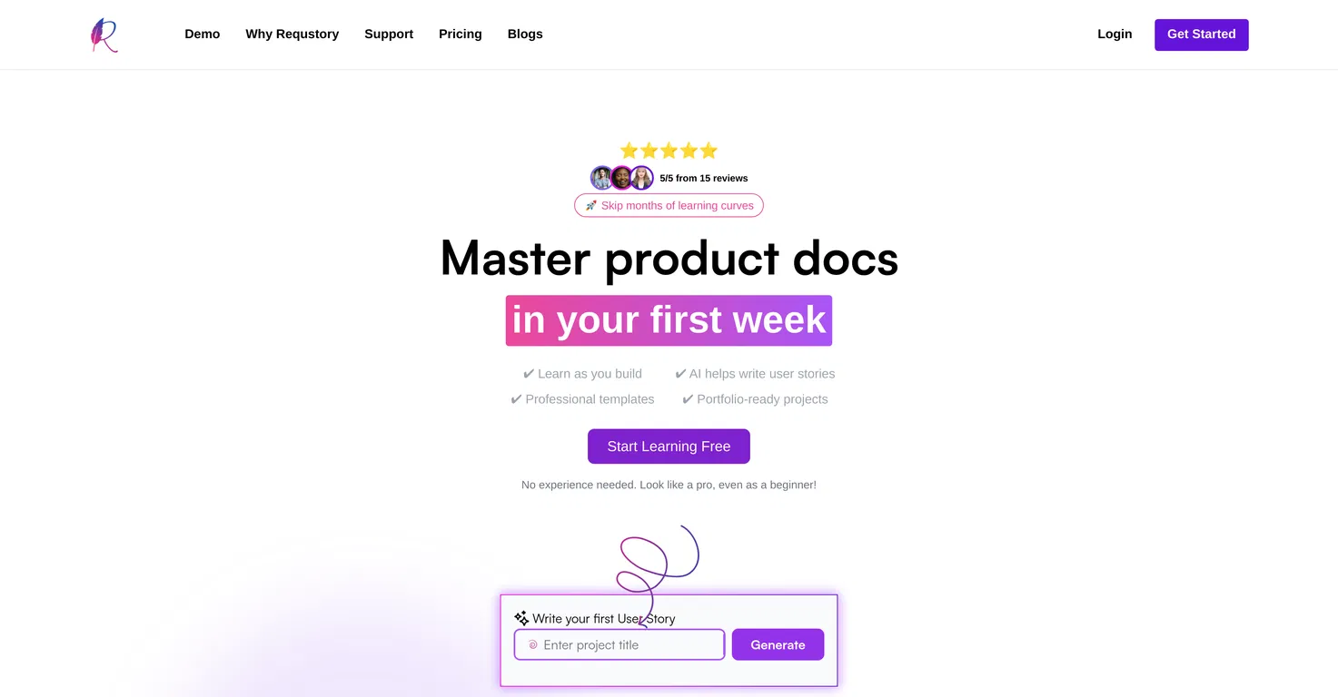 Requstory screenshot