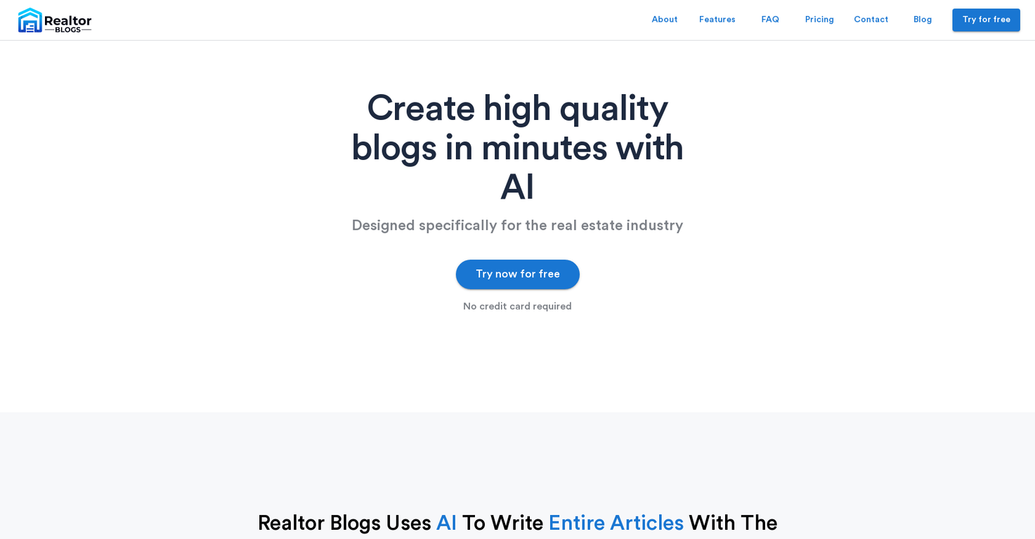 Realtor Blogs screenshot