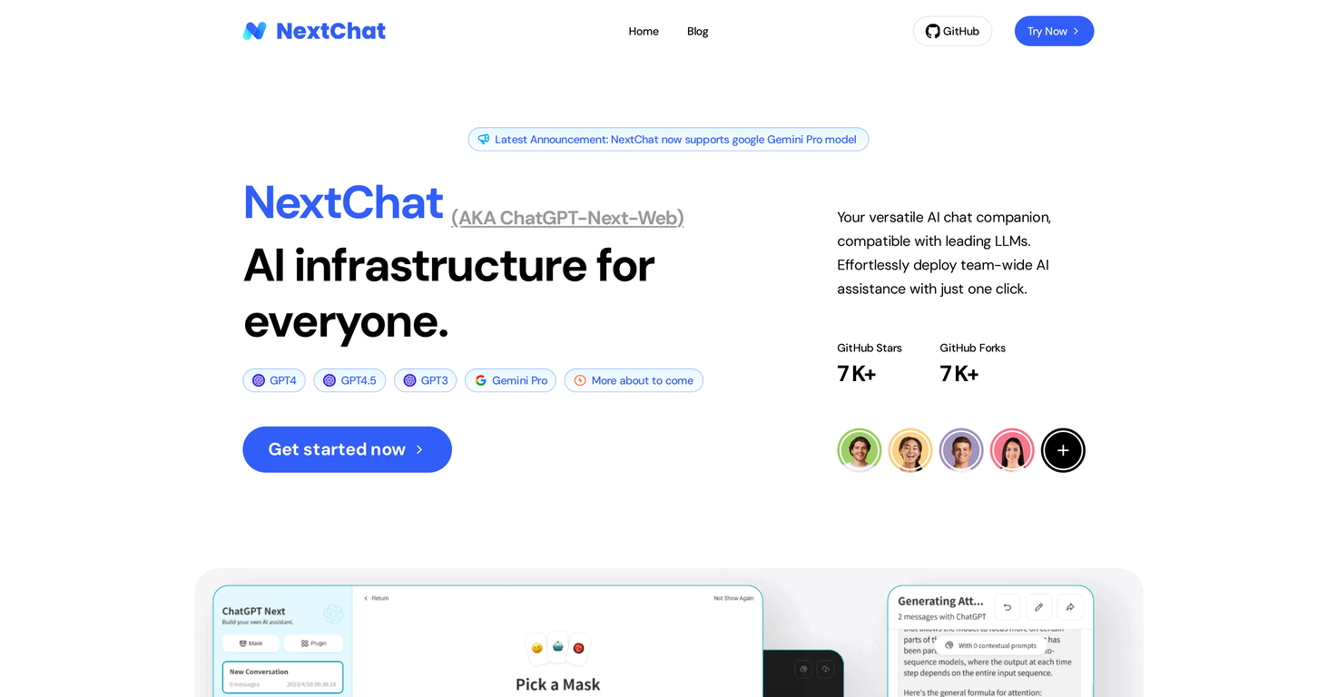 NextChat screenshot