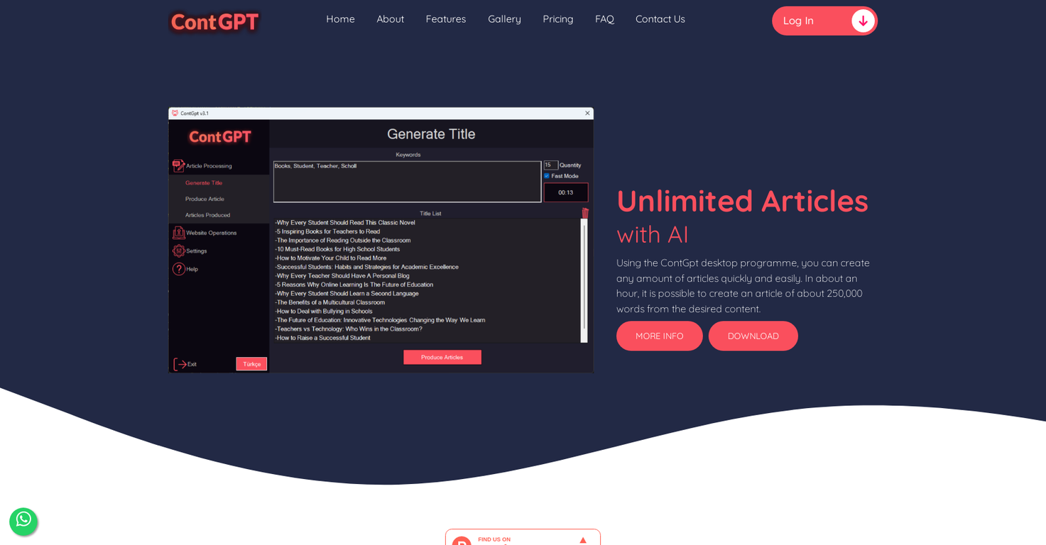 ContGPT screenshot