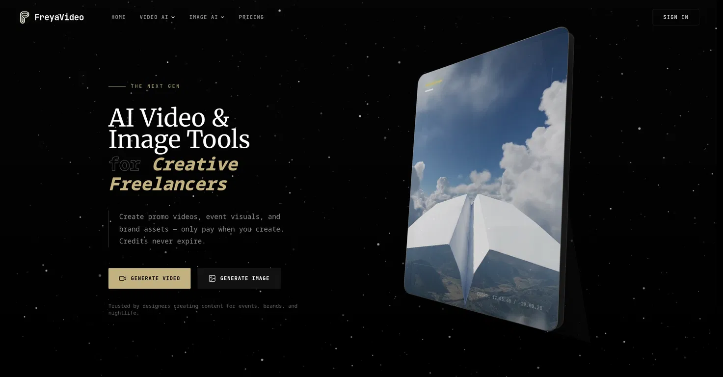 FreyaVideo - Image to Video AI Generator screenshot