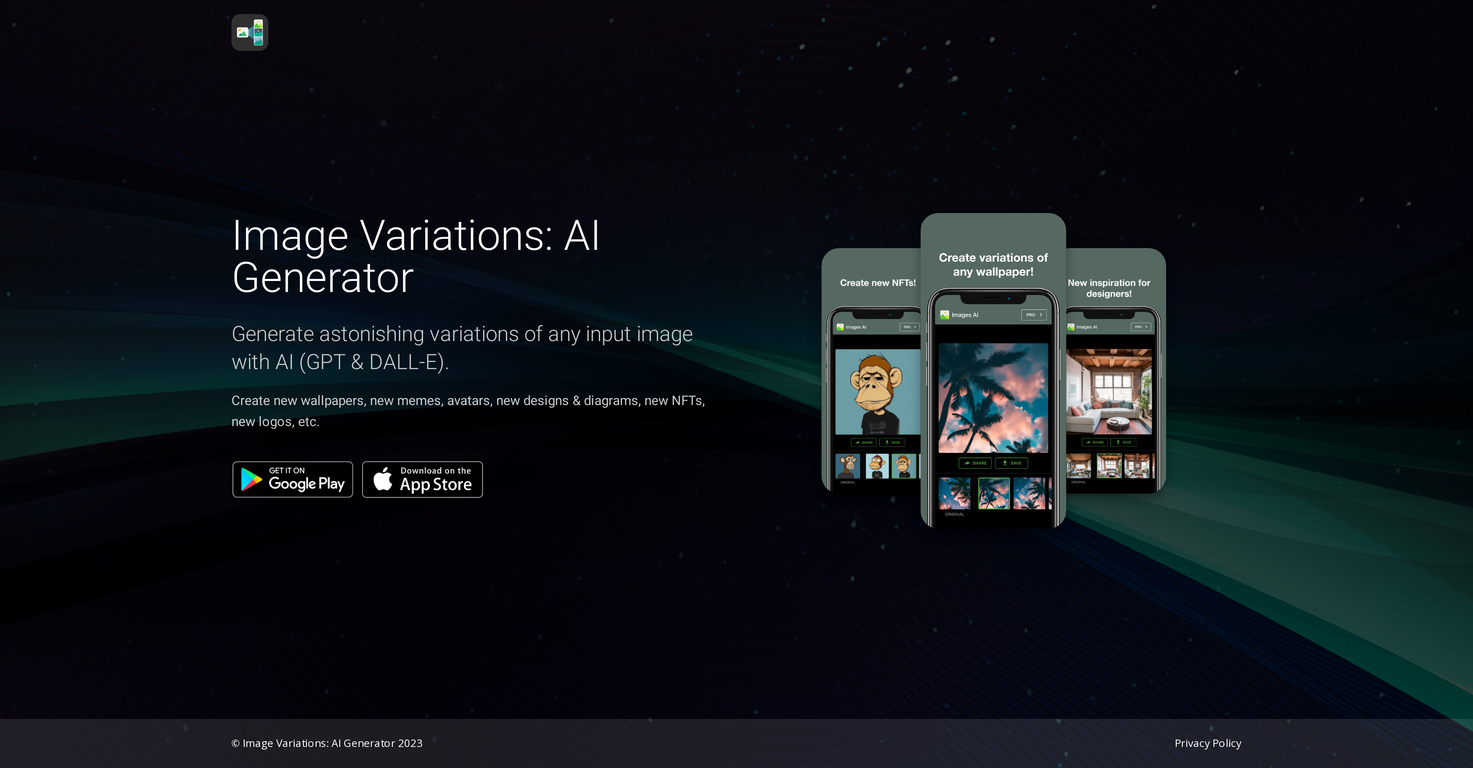 Image Variations: AI Generator screenshot