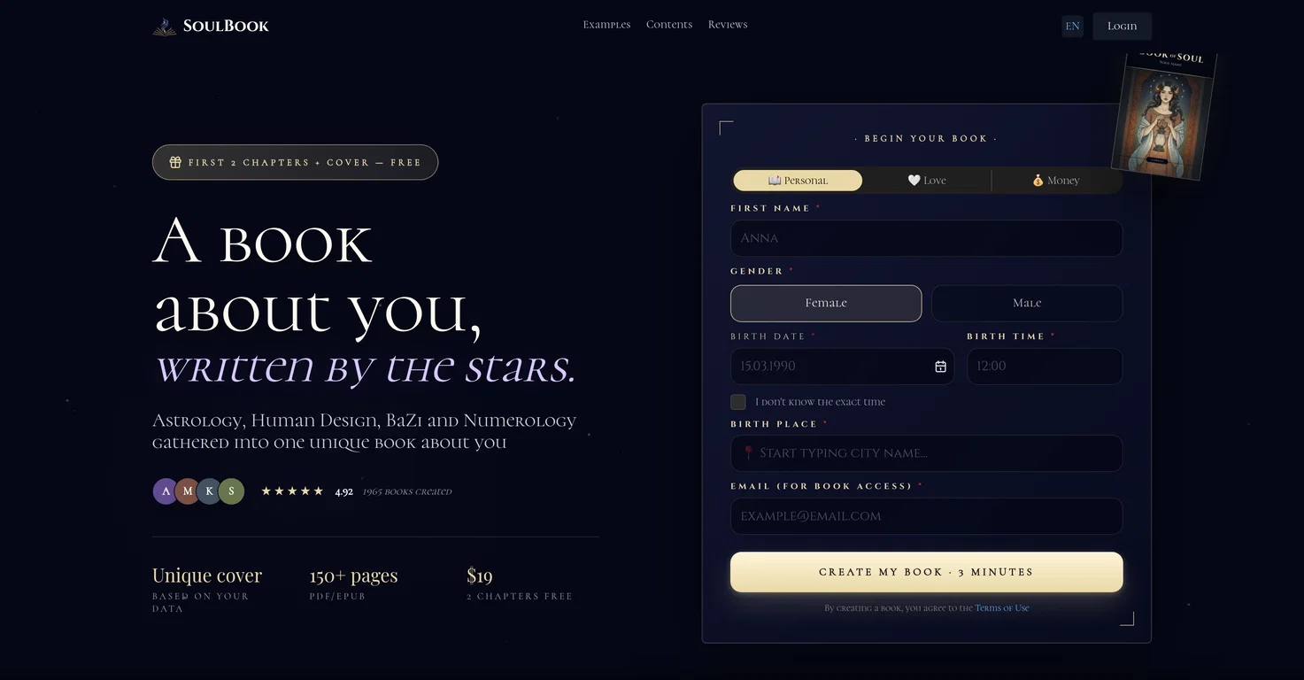 SoulBook screenshot