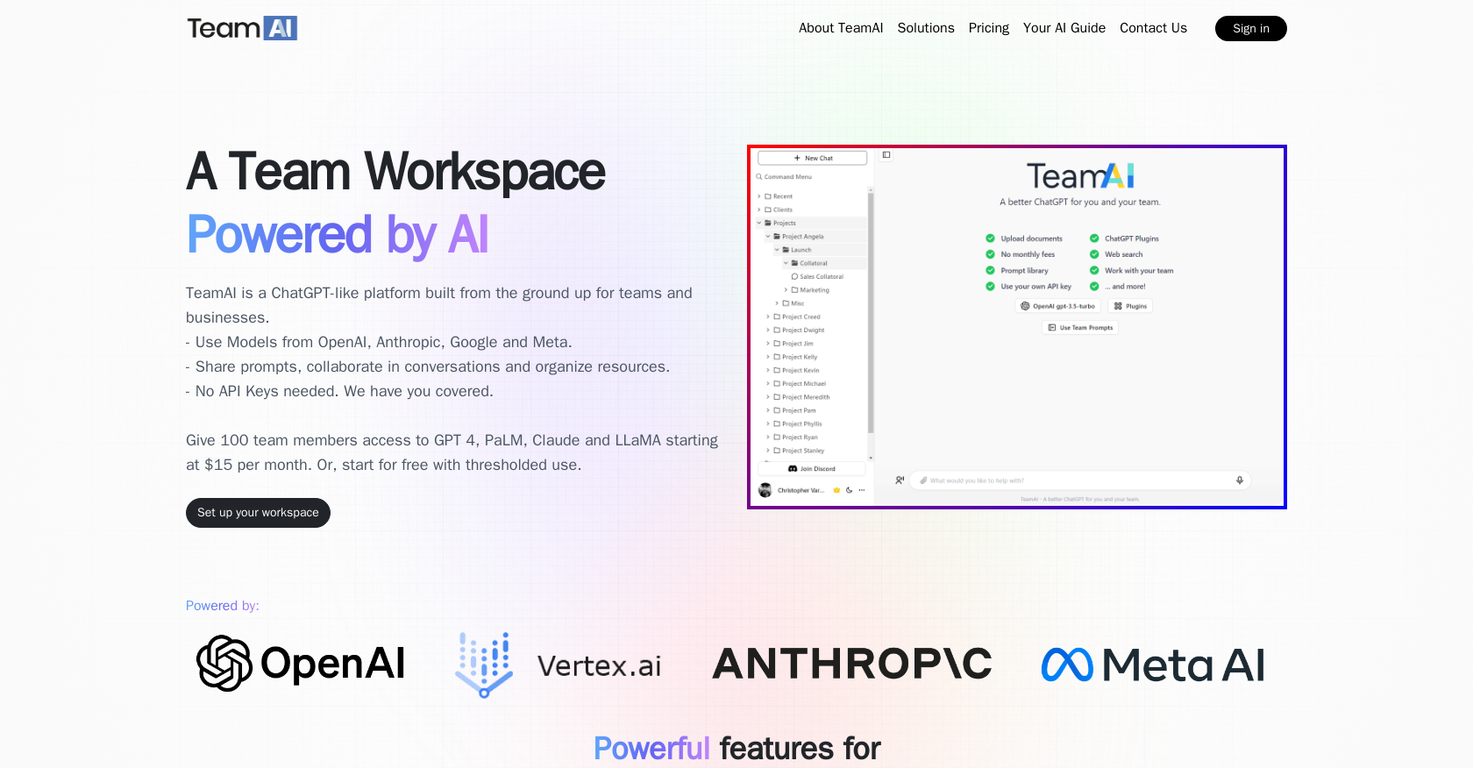 TeamAI screenshot