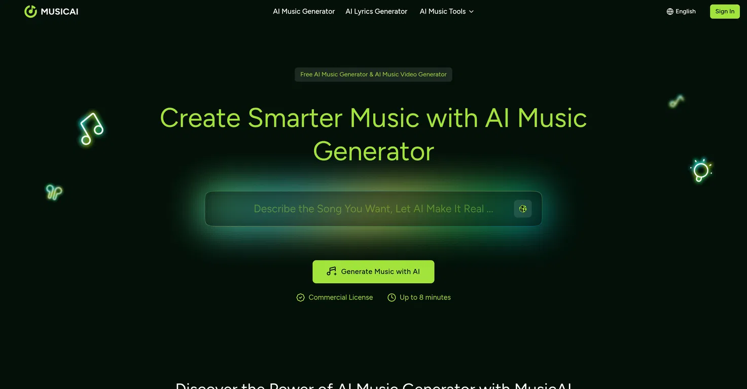 MusicAI.ai screenshot