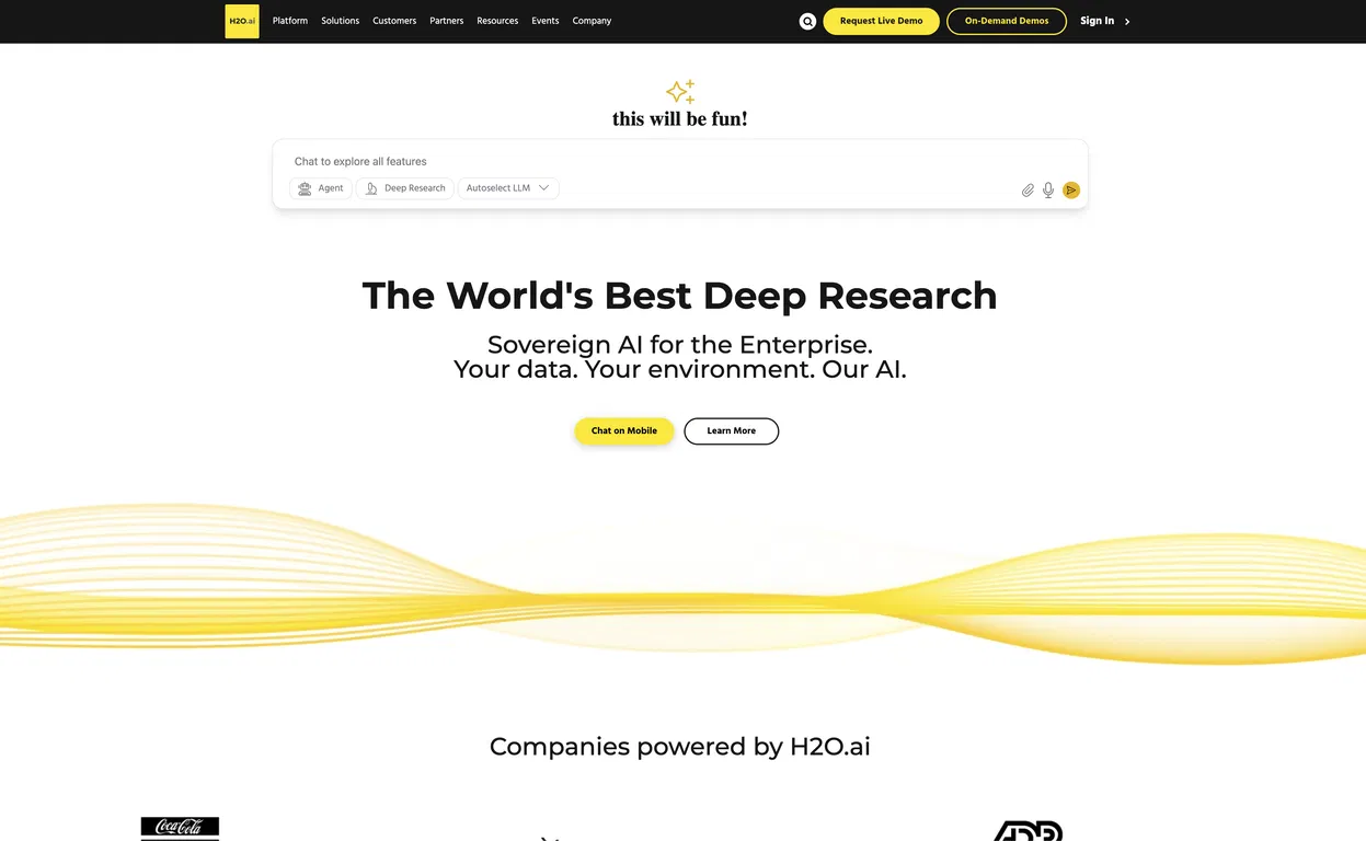 H2O.ai screenshot