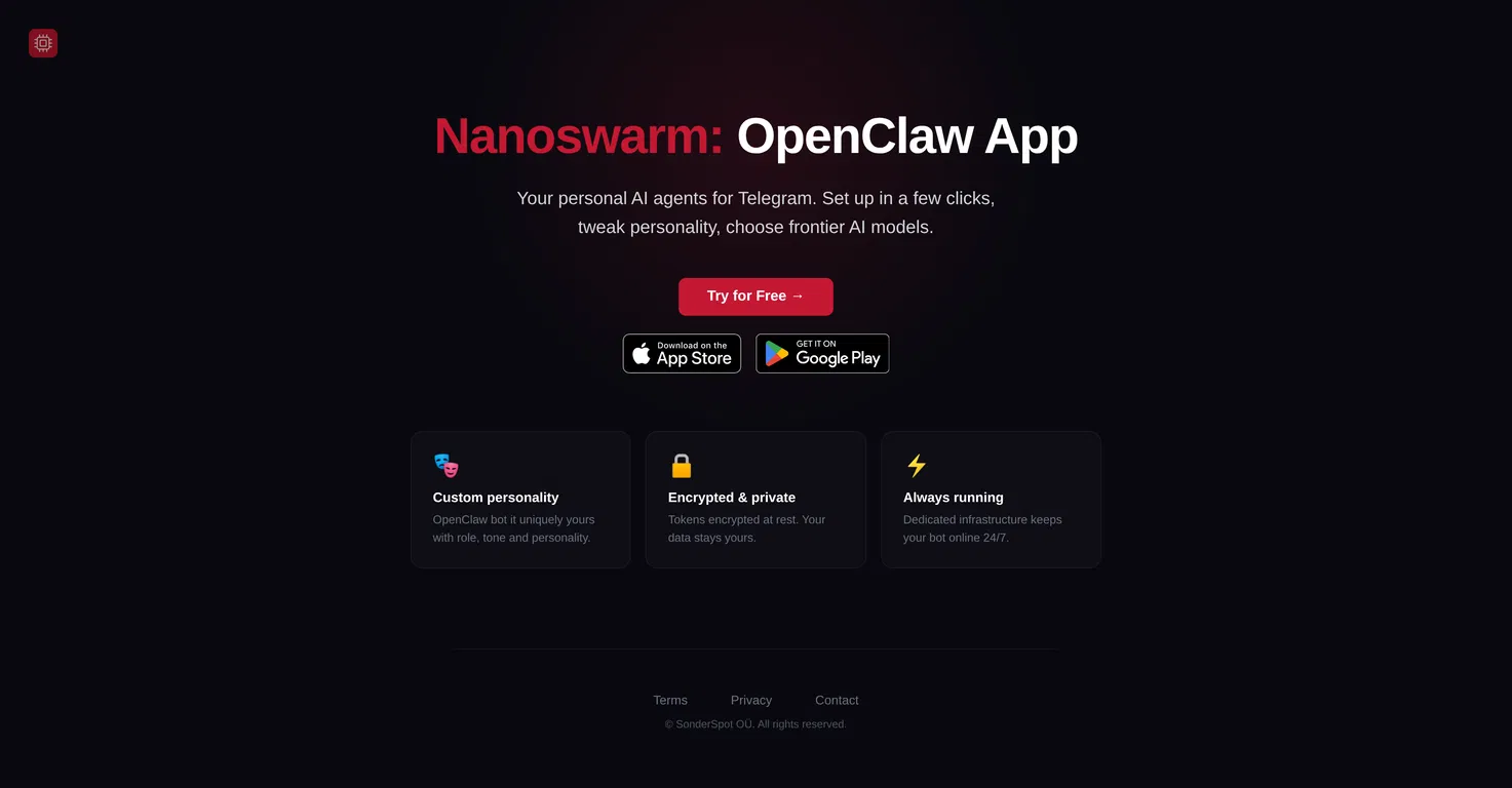 Nanoswarm screenshot