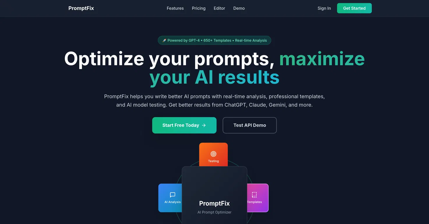 PromptFix screenshot