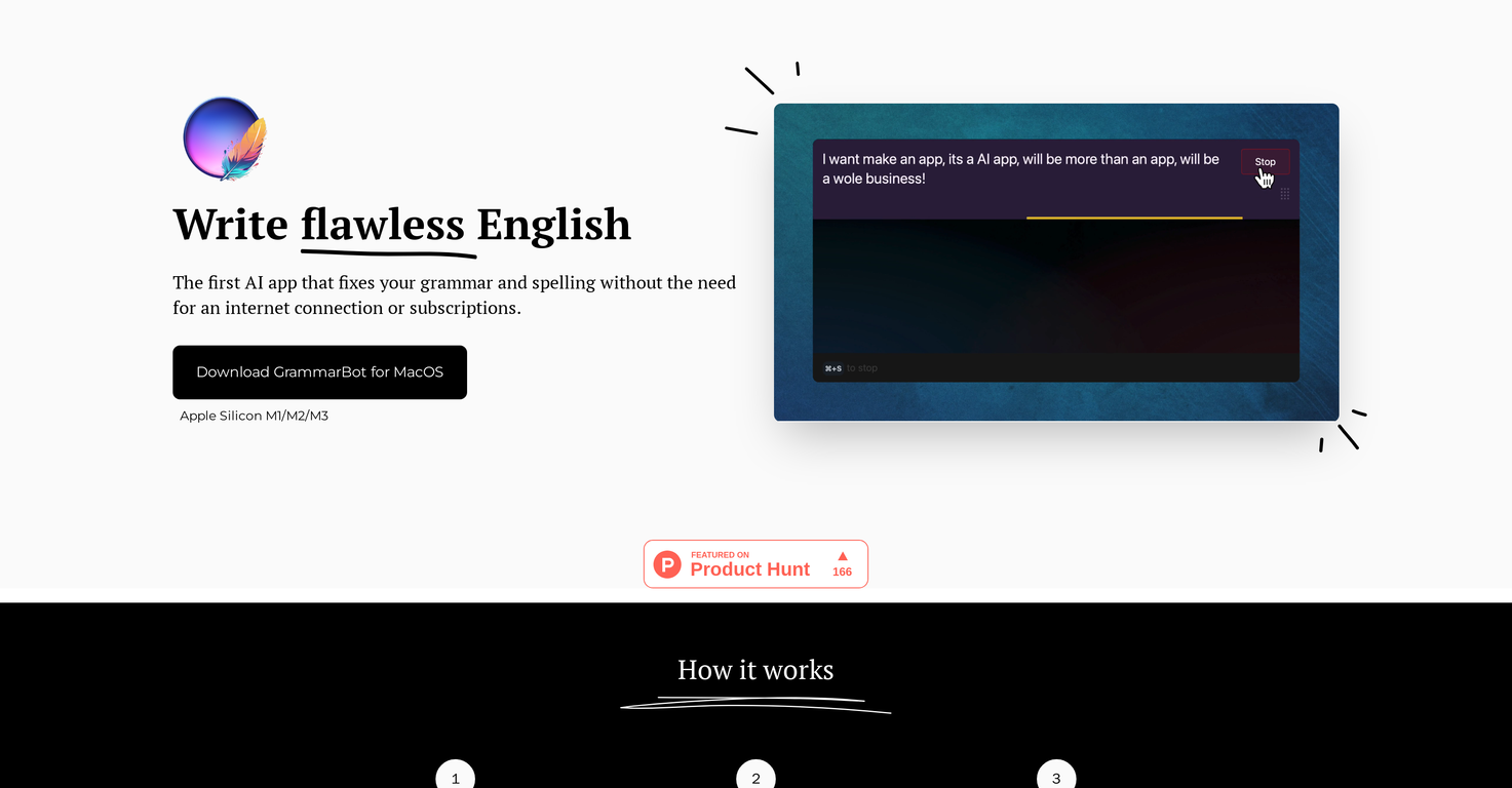 GrammarBot App screenshot