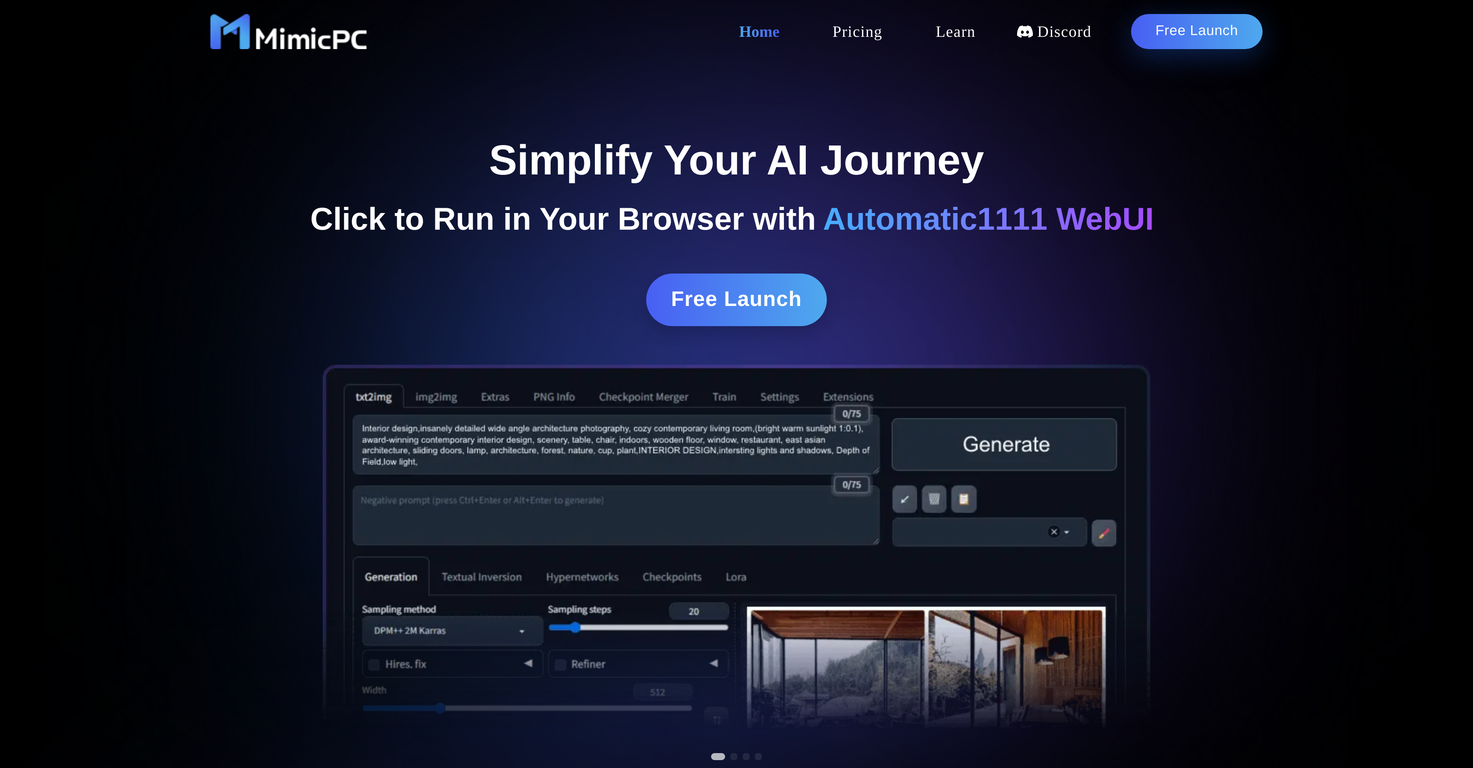 MimicPC screenshot