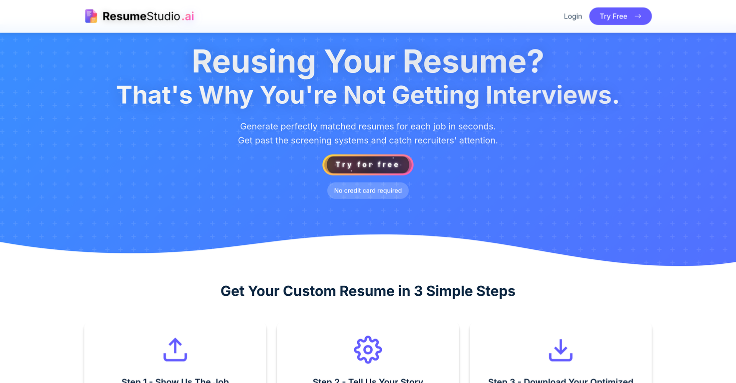 Resume Studio screenshot