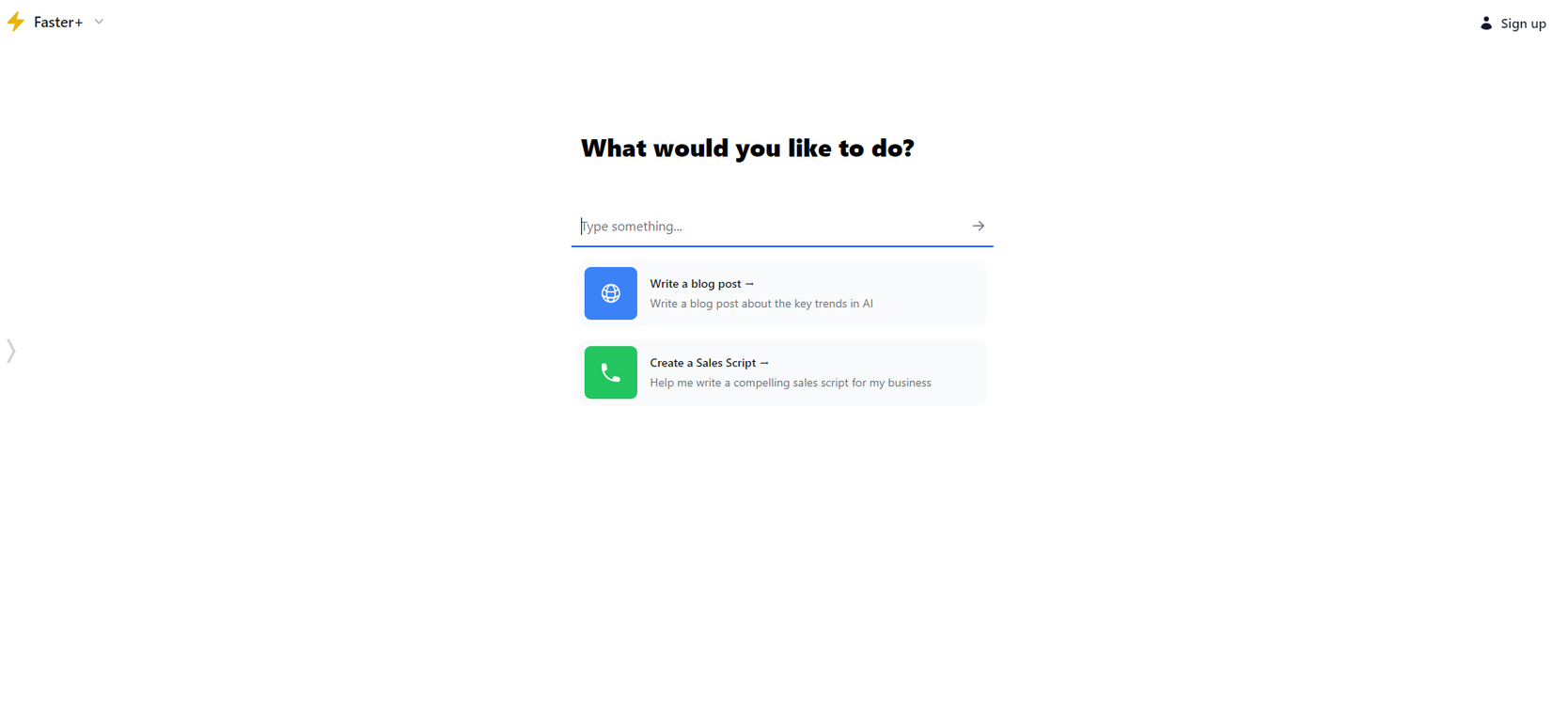 Faster.Chat screenshot