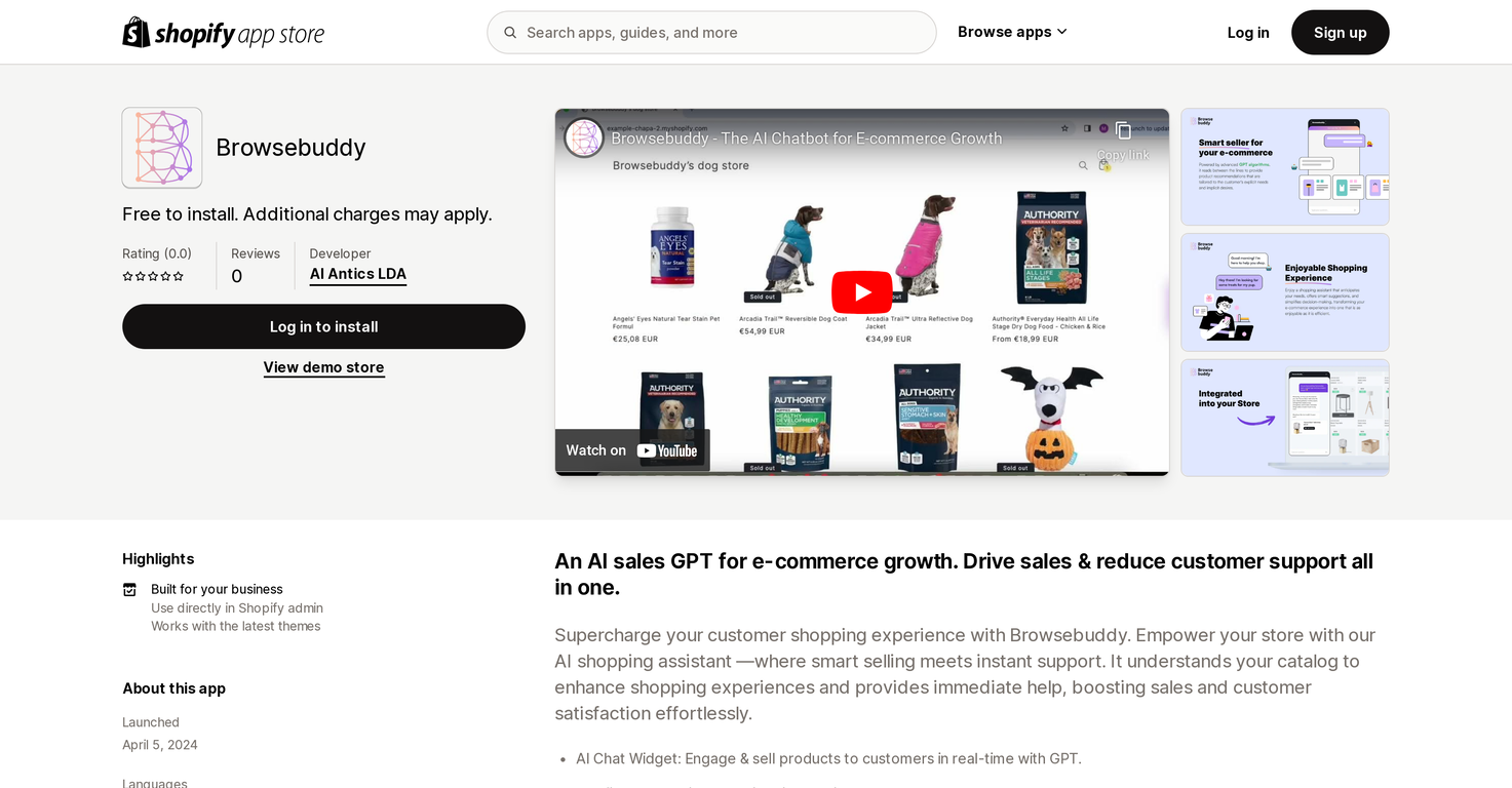 Browsebuddy screenshot