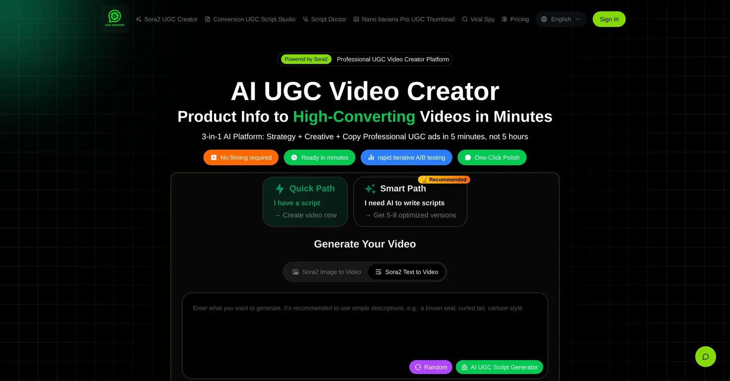 AI UGC Creator screenshot