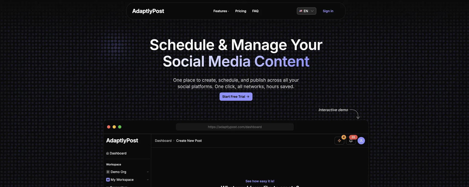 AdaptlyPost screenshot
