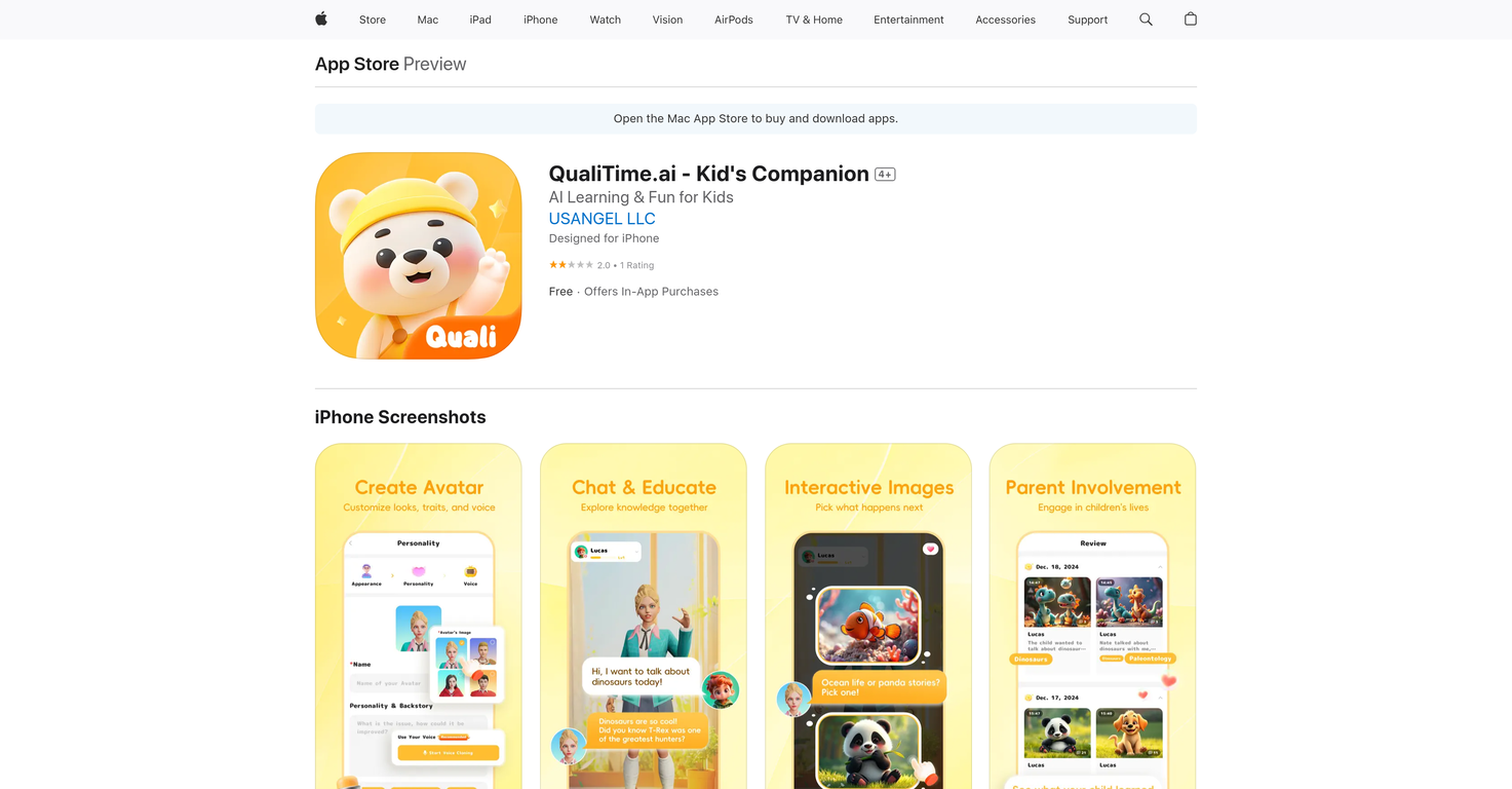 QualiTime.ai - Kid's Companion screenshot