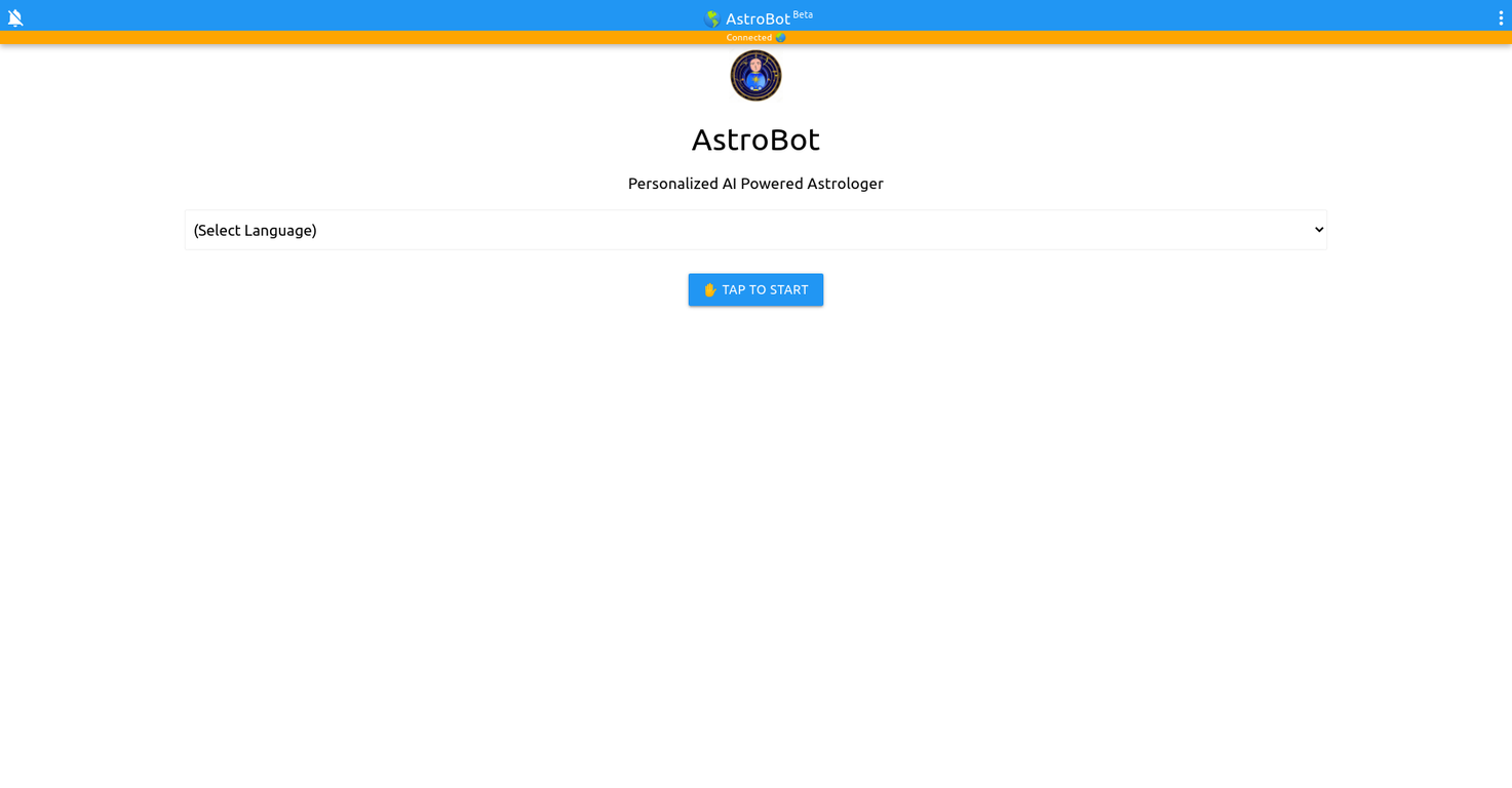 AstroBot screenshot