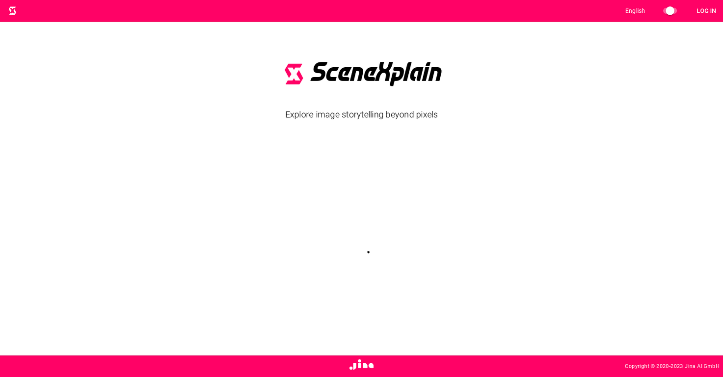 SceneXplain screenshot
