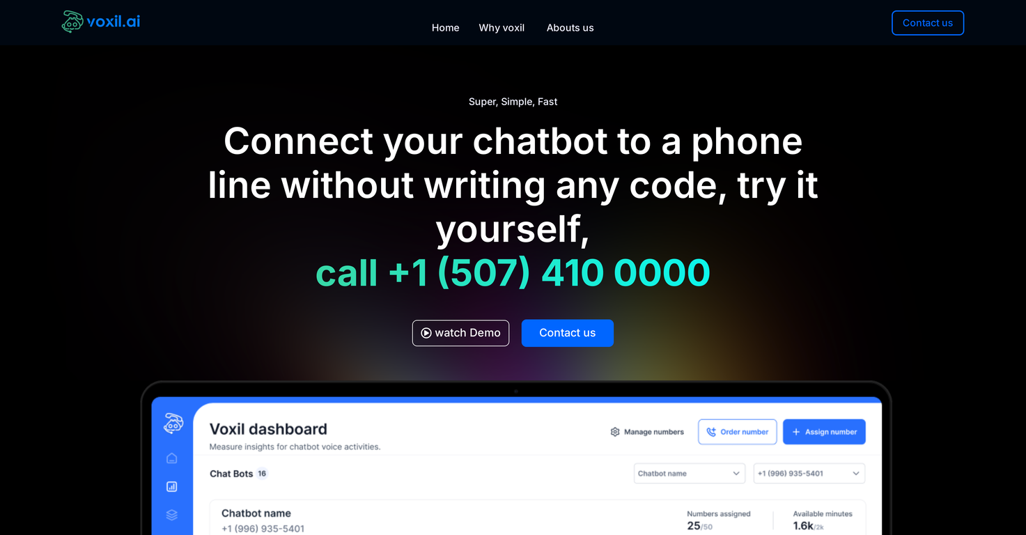 Voxil AI screenshot