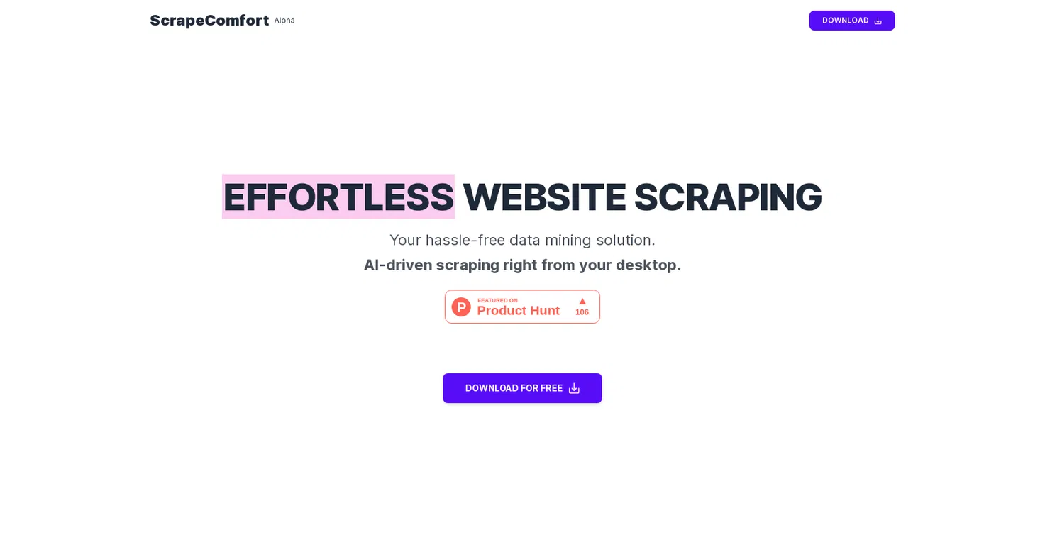 Scrape Comfort screenshot