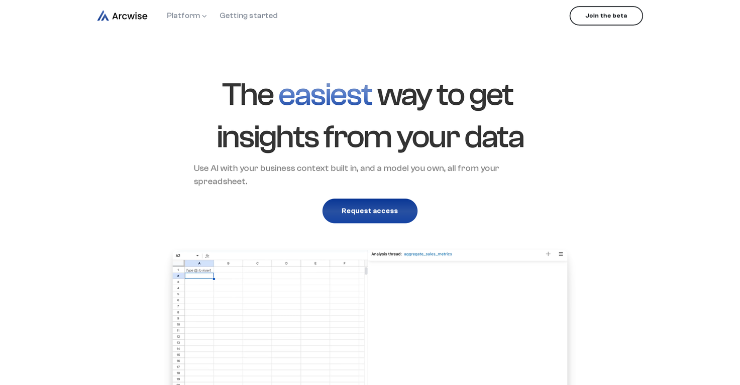Arcwise screenshot