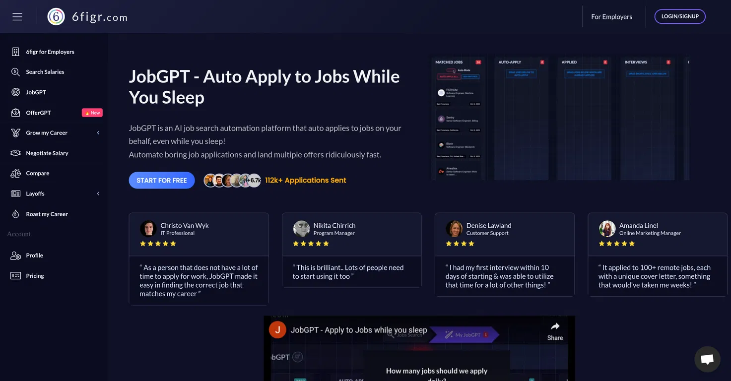 JobGPT screenshot