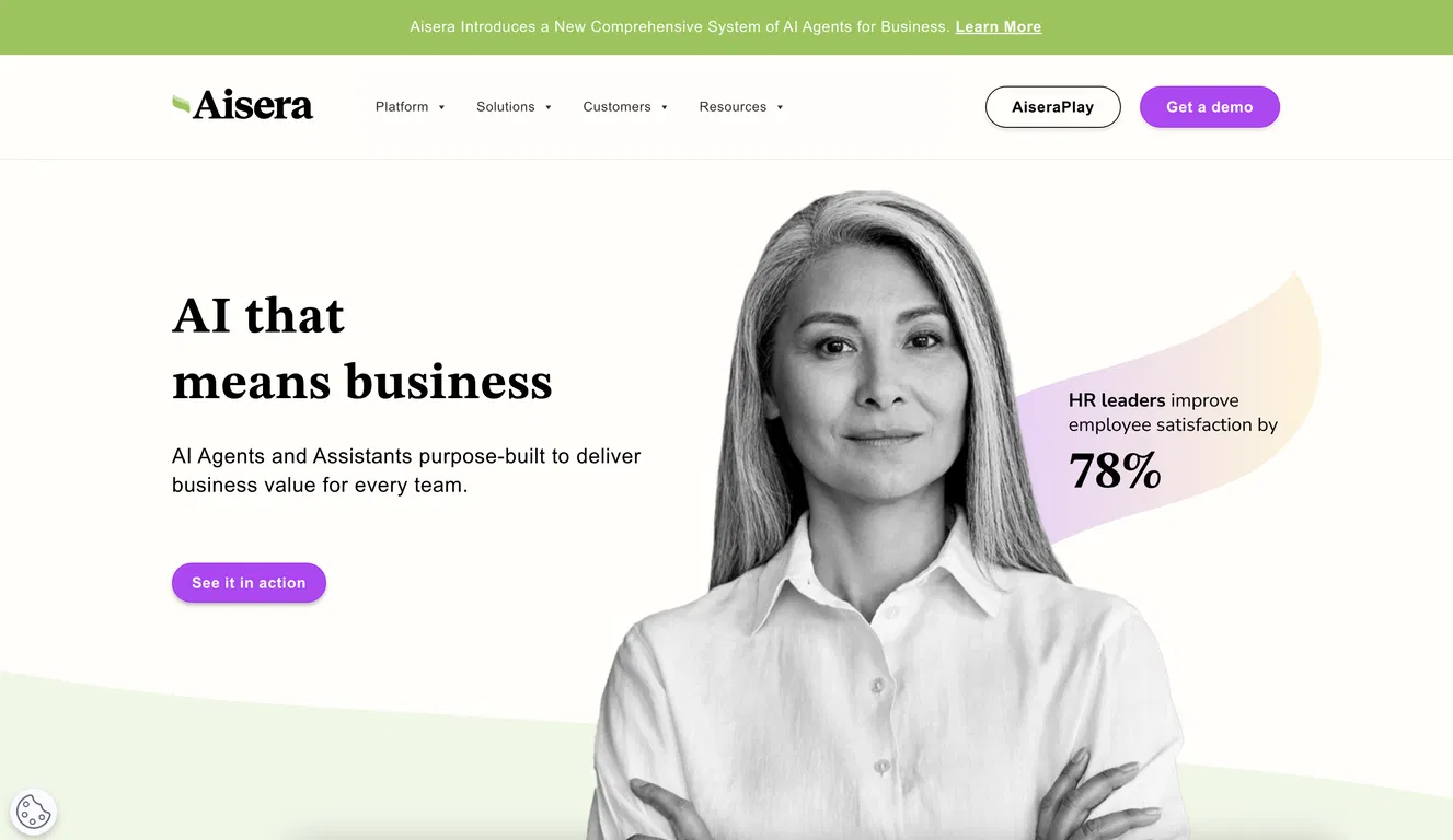Aisera screenshot