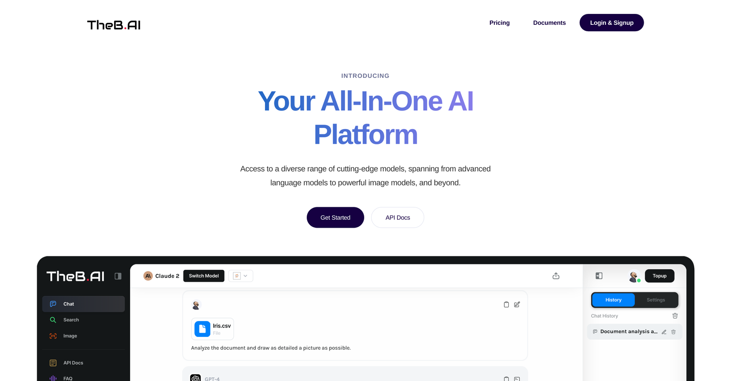 TheB.AI screenshot