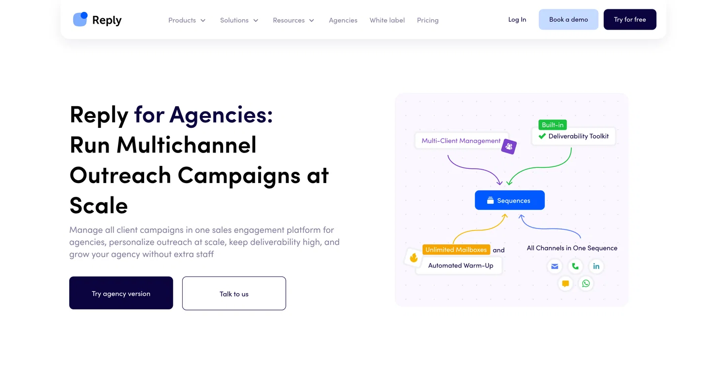 Reply for Agencies screenshot