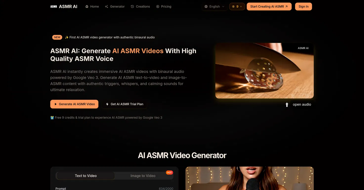 ASMR AI screenshot