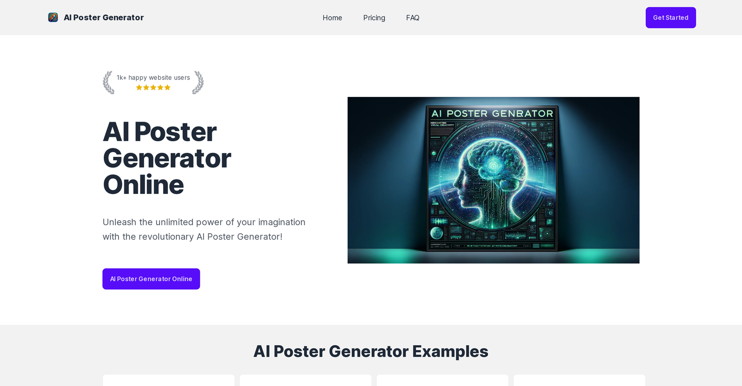 AI Poster Generator screenshot