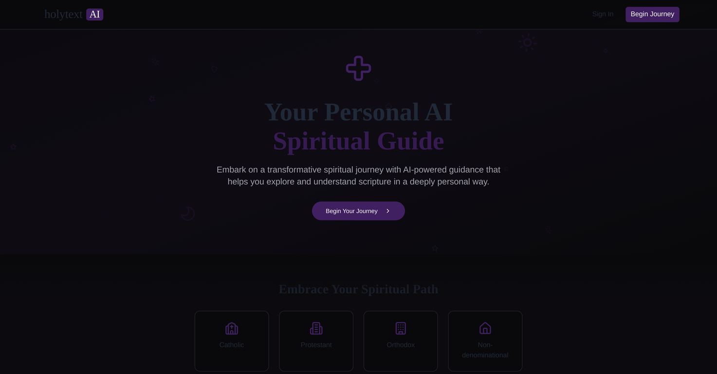 HolyTextAI screenshot