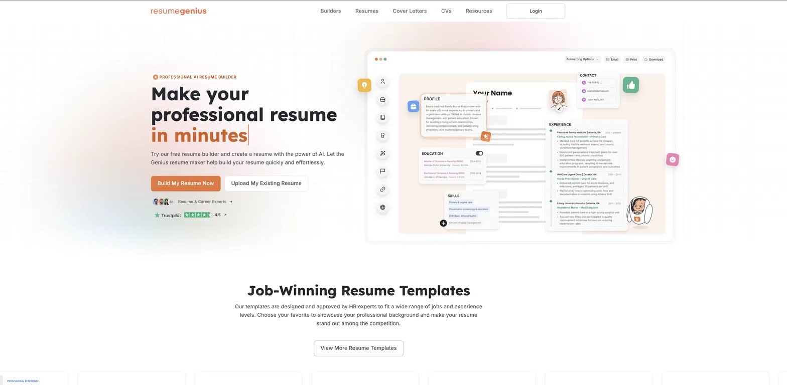 Resume Genius screenshot