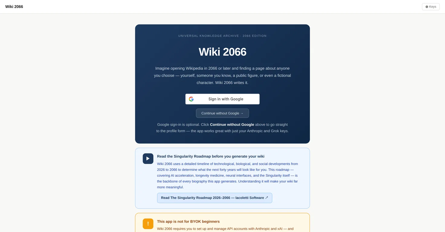 Wiki 2066 screenshot