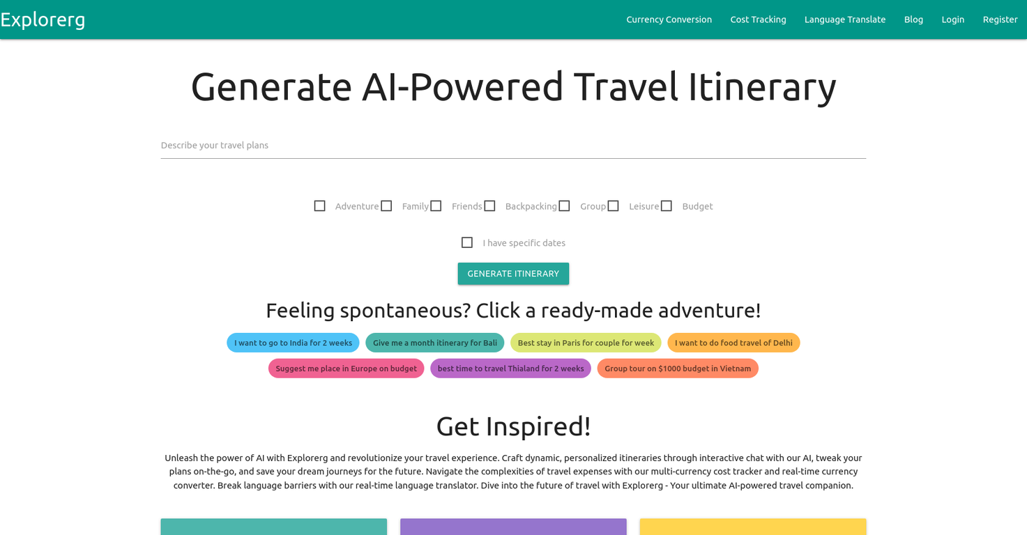 Explorerg screenshot