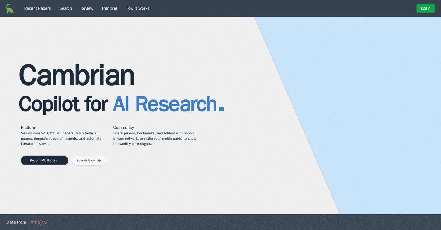 Cambrianml screenshot