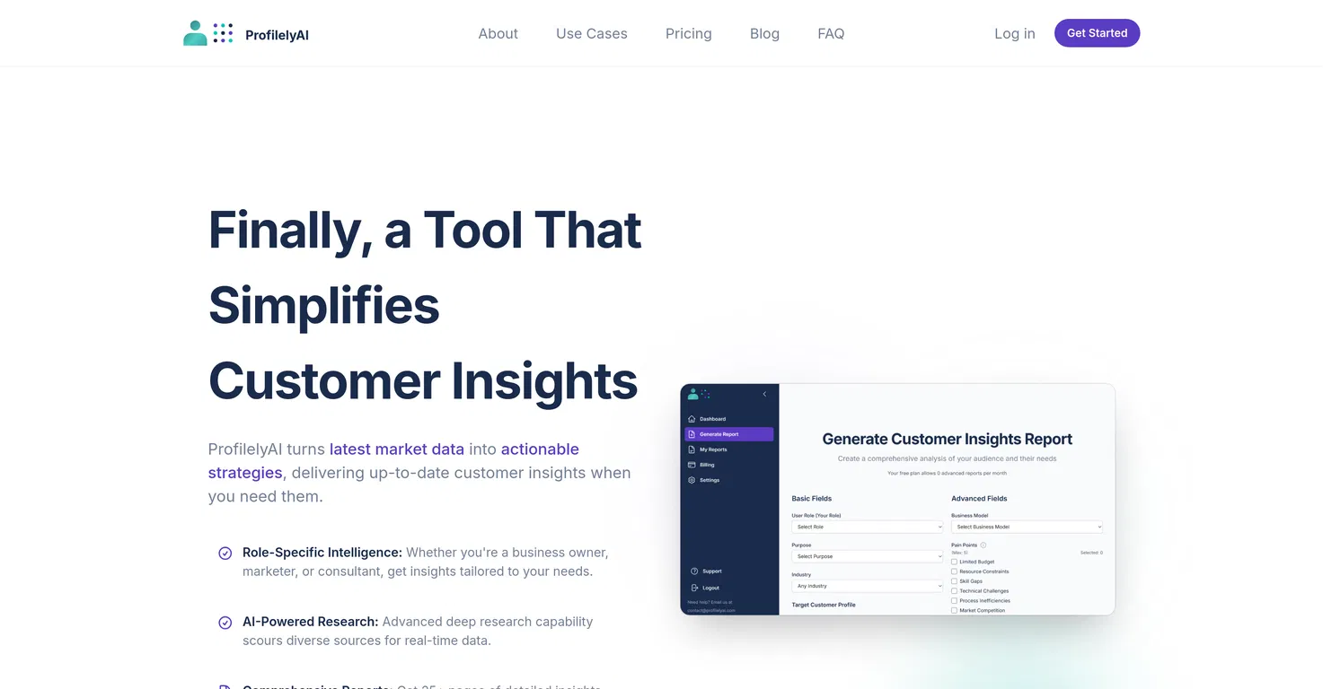 ProfilelyAI screenshot