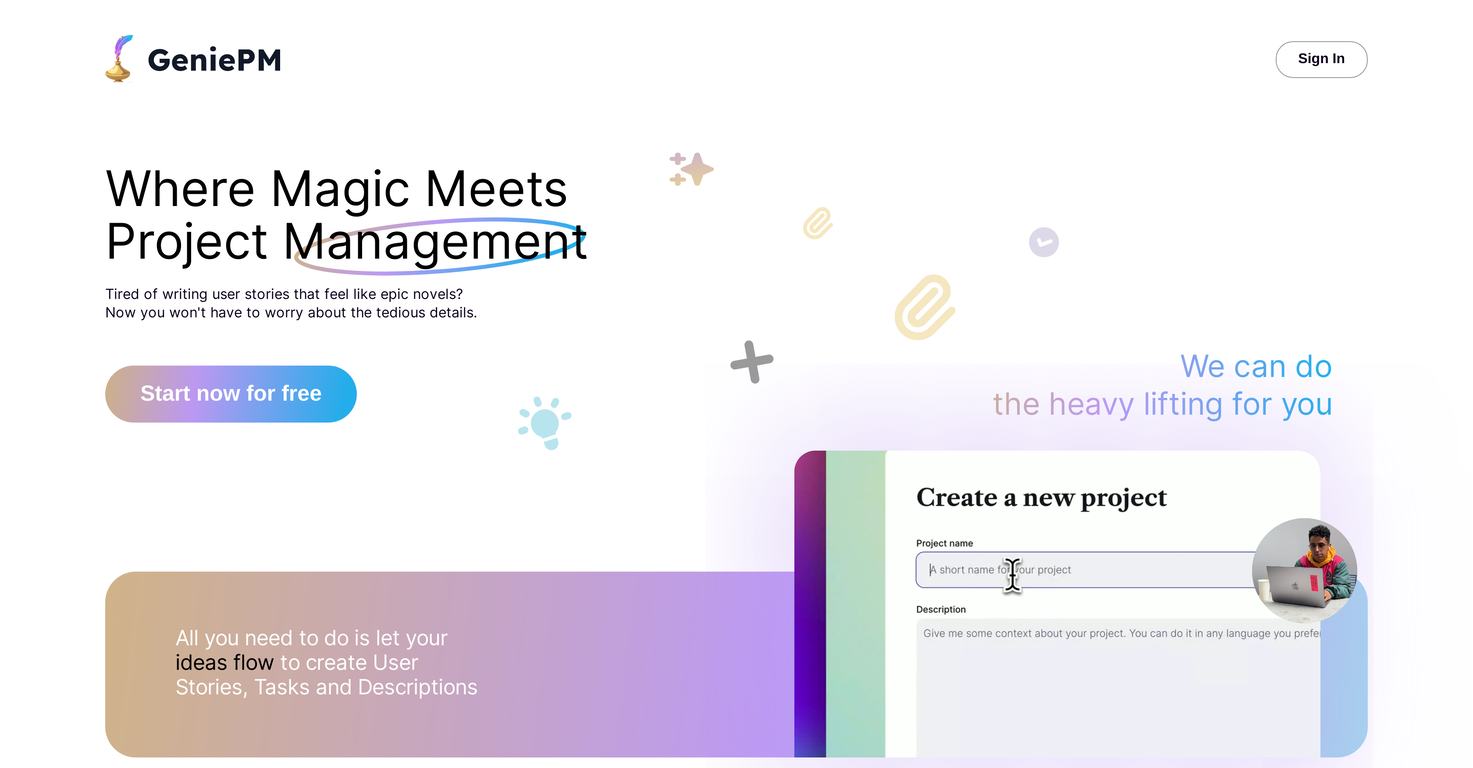 GeniePM screenshot