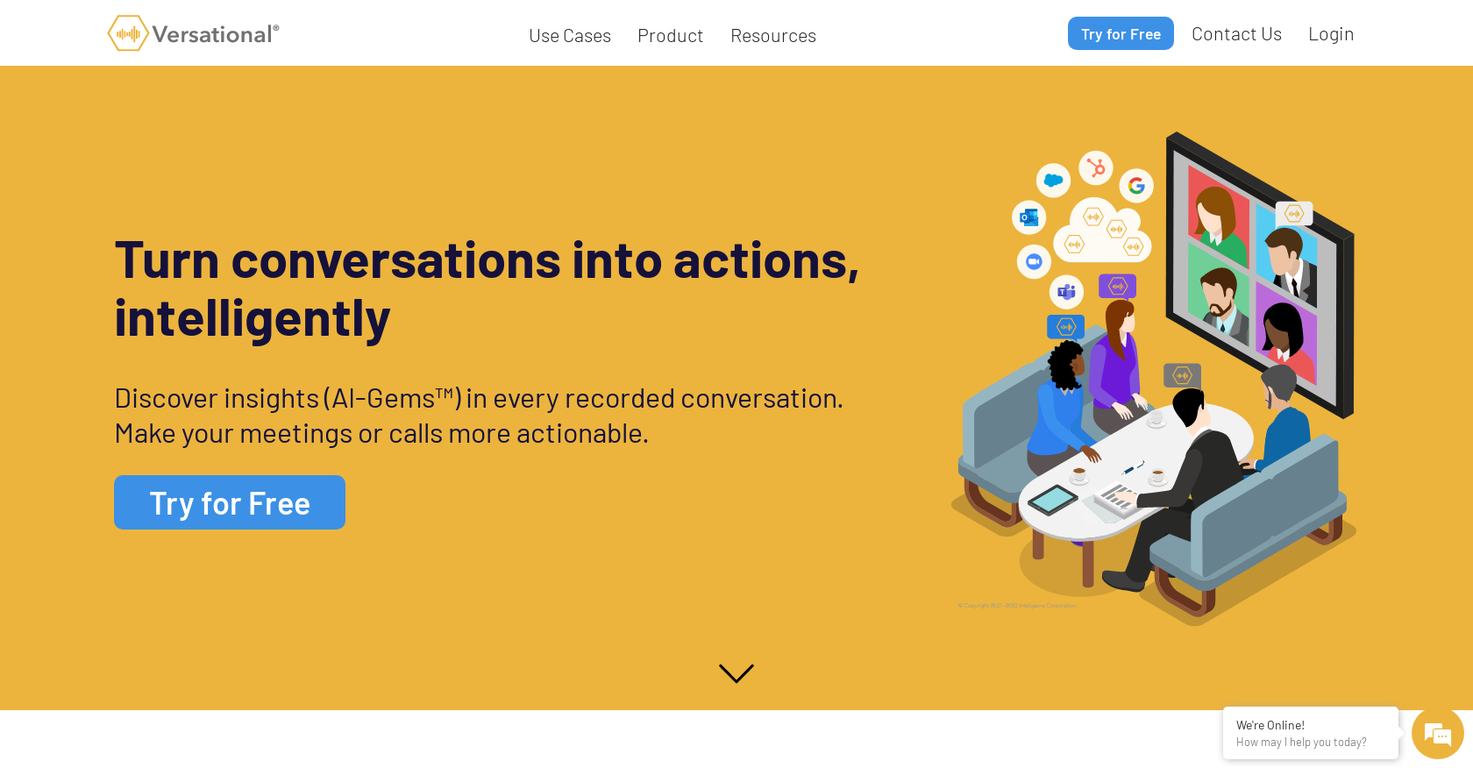 Versational screenshot