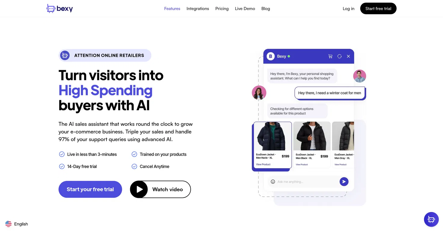 Bexy.ai screenshot