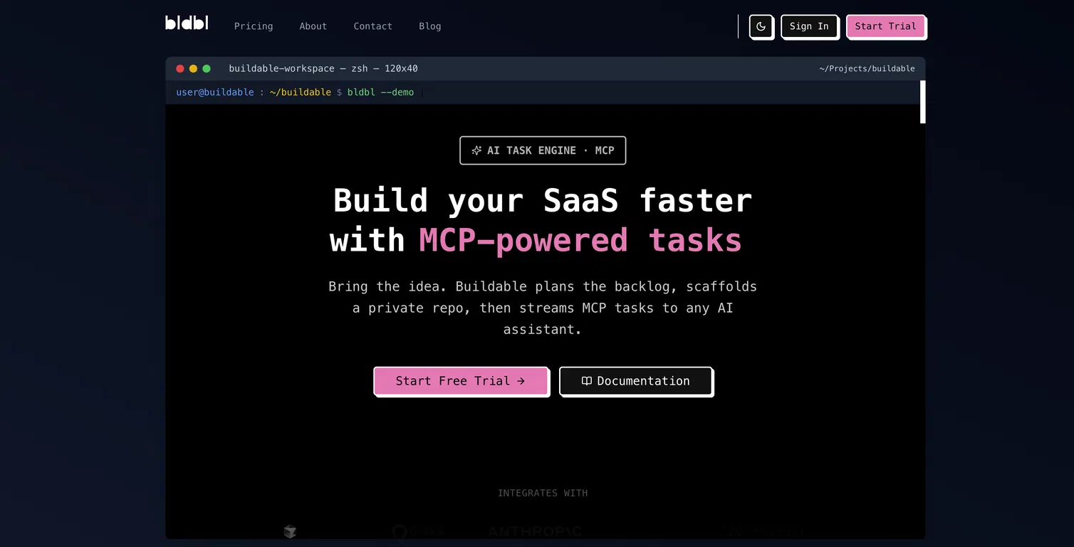 Buildable screenshot