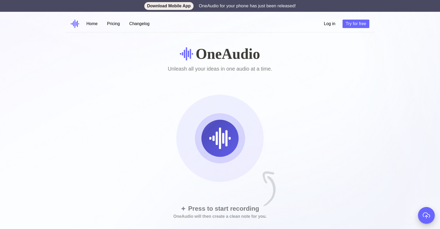 OneAudio screenshot