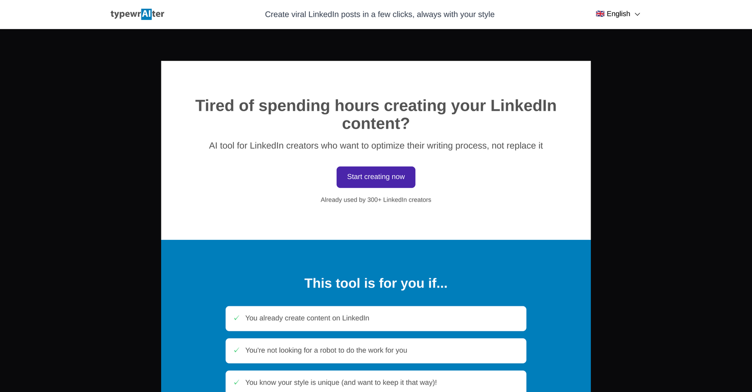 typewrAIter screenshot