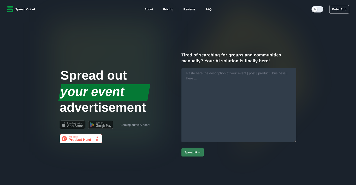 Spread Out AI screenshot