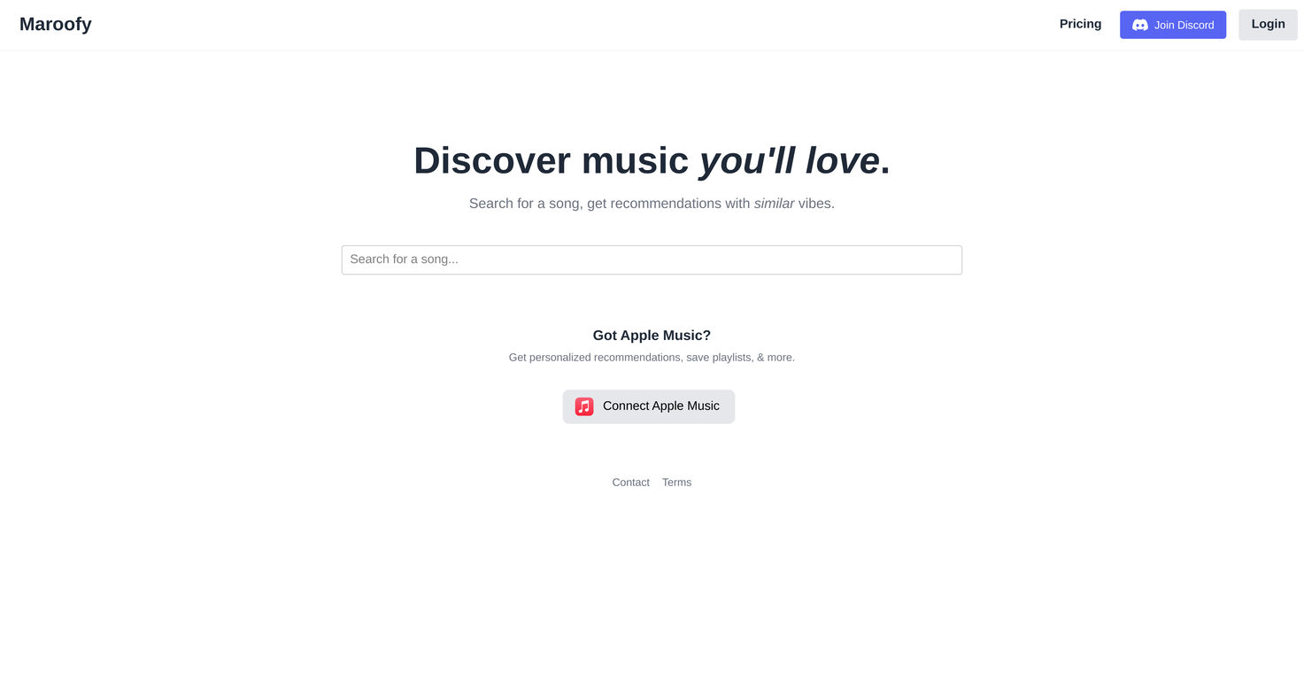 Maroofy screenshot