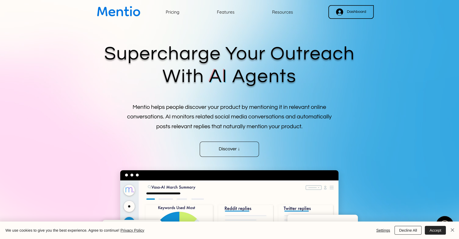 Mentio screenshot